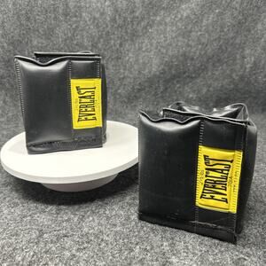 Vintage Everlast Ankle Wrist Weight SET 2.5 lbs Each Black USA Made 7014